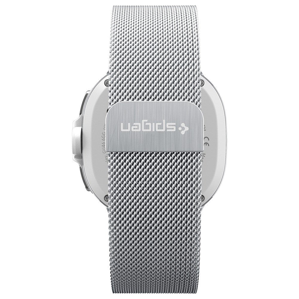 Samsung Galaxy Watch 8 / 8 Classic (40 / 44 / 46mm) Spigen Metal Fit Urrem - Sølv