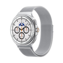 Samsung Galaxy Watch 8 / 8 Classic (40 / 44 / 46mm) Spigen Metal Fit Urrem - Sølv