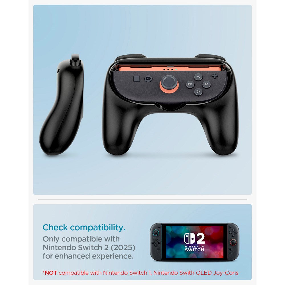 Nintendo Switch 2 Spigen Joy Con Grip - 2 stk - Sort