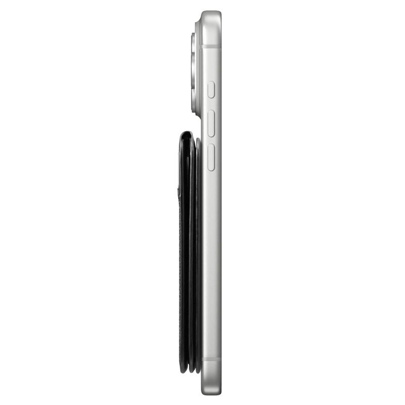 Spigen Slim Fold Kortholder til 3 Kort m. Ståfunktion - MagSafe Kompatibel - Sort