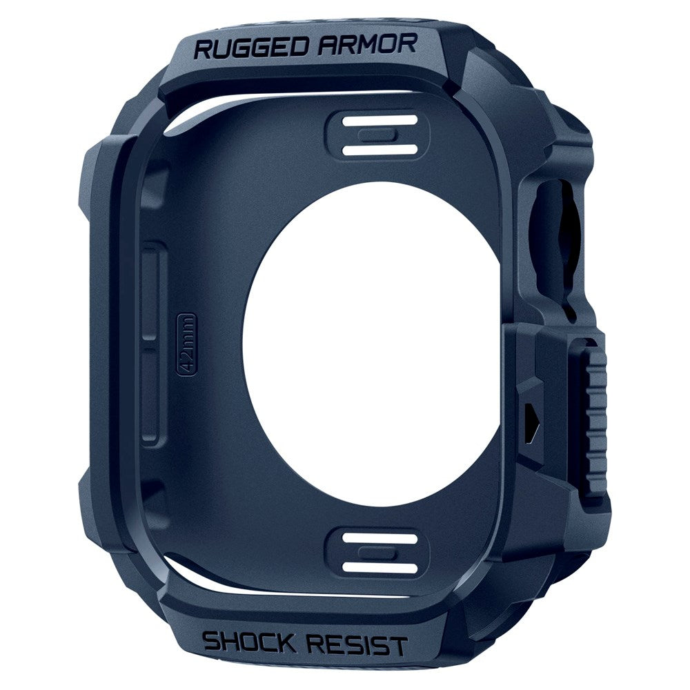 Apple Watch 11 / 10 (42mm) Spigen Rugged Armor 2 Cover - Blå