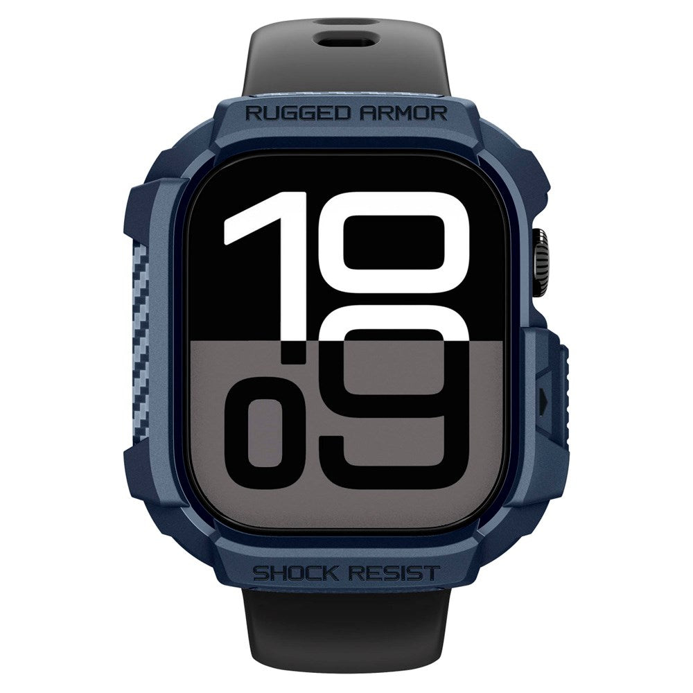 Apple Watch 11 / 10 (42mm) Spigen Rugged Armor 2 Cover - Blå