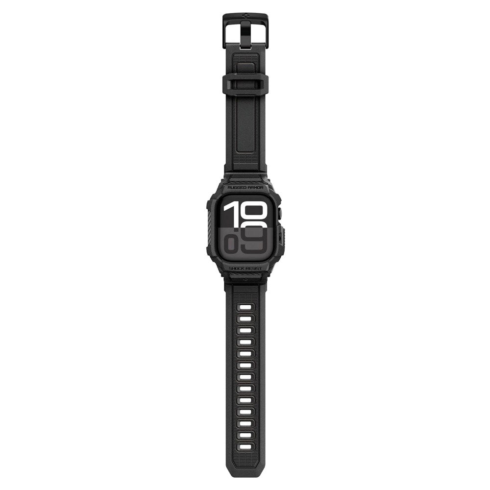 Apple Watch 11 (42mm) Spigen Rugged Armor Pro 2 Cover m. Rem - Sort
