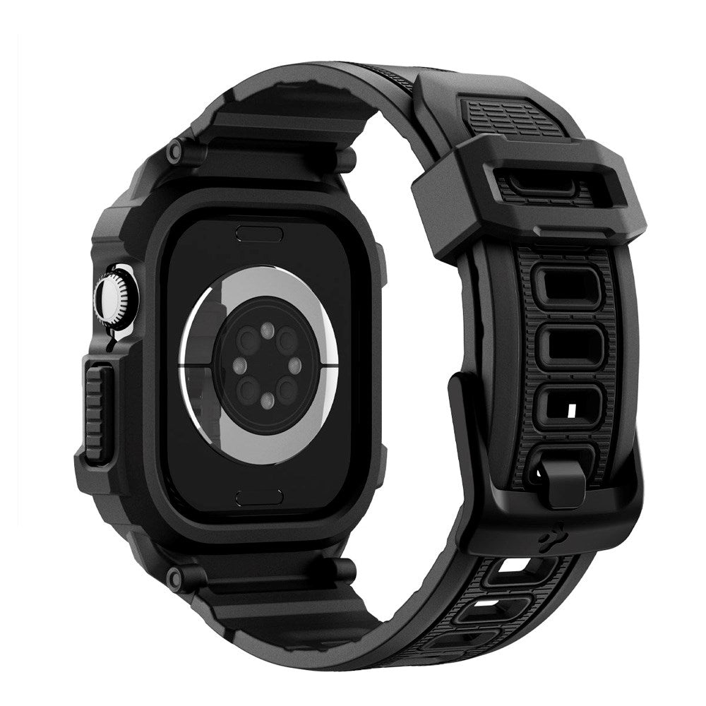 Apple Watch 11 (42mm) Spigen Rugged Armor Pro 2 Cover m. Rem - Sort