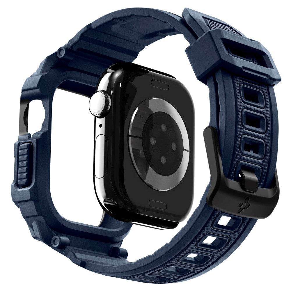 Apple Watch 11 (42mm) Spigen Rugged Armor Pro 2 Cover m. Rem - Blå