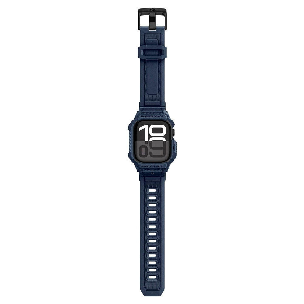 Apple Watch 11 (42mm) Spigen Rugged Armor Pro 2 Cover m. Rem - Blå