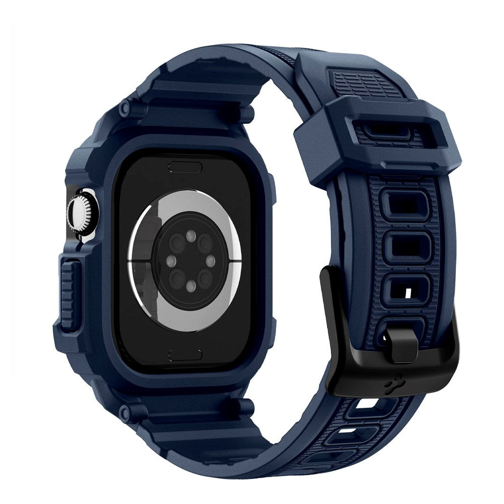 Apple Watch 11 (42mm) Spigen Rugged Armor Pro 2 Cover m. Rem - Blå