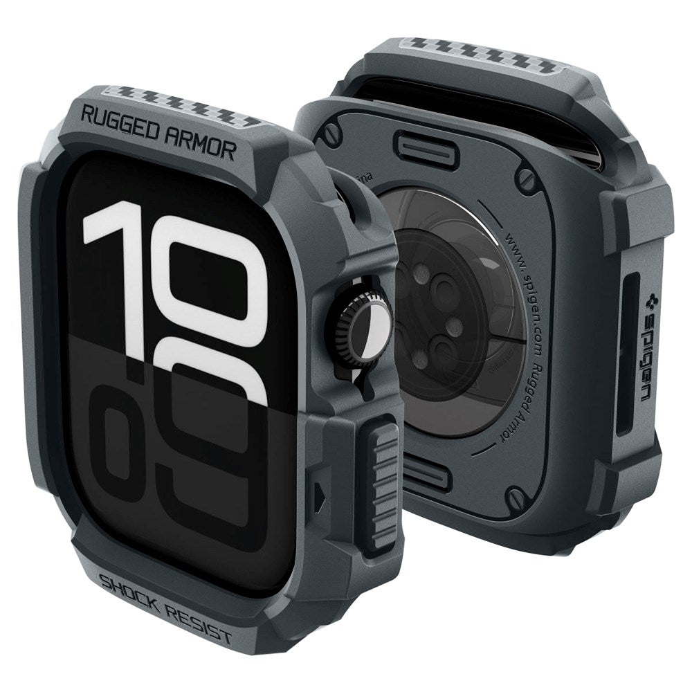 Apple Watch 11 / 10 (46mm) Spigen Rugged Armor 2 Cover - Grå