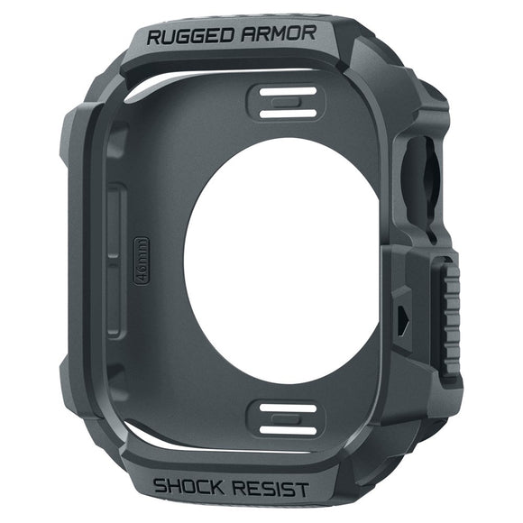 Apple Watch 11 / 10 (46mm) Spigen Rugged Armor 2 Cover - Grå