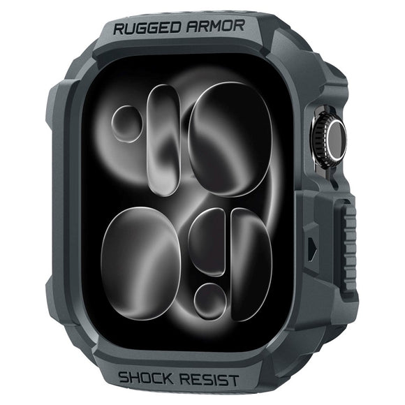 Apple Watch 11 / 10 (46mm) Spigen Rugged Armor 2 Cover - Grå