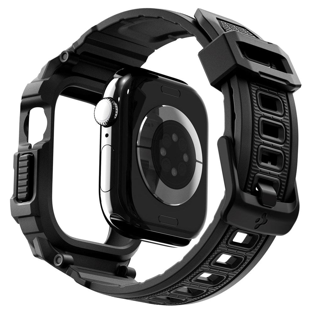 Apple Watch 11 (46mm) Spigen Rugged Armor Pro 2 Cover m. Rem - Sort