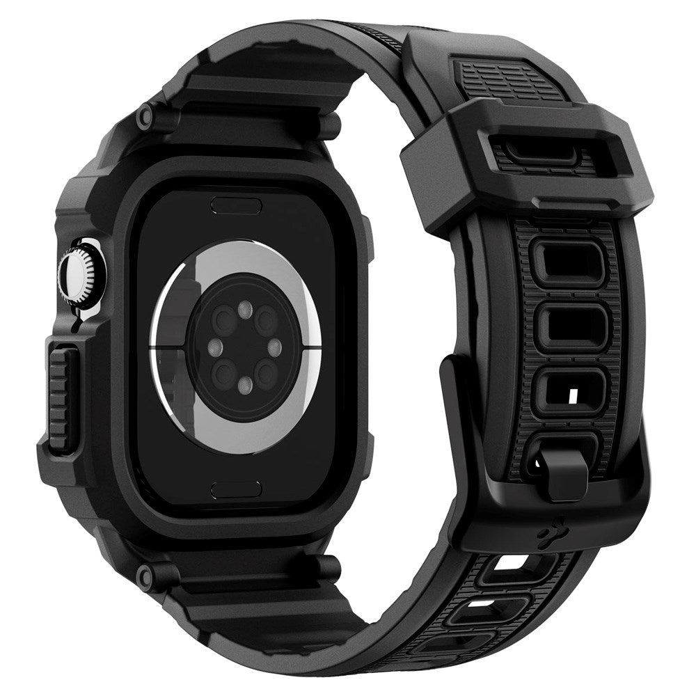 Apple Watch 11 (46mm) Spigen Rugged Armor Pro 2 Cover m. Rem - Sort