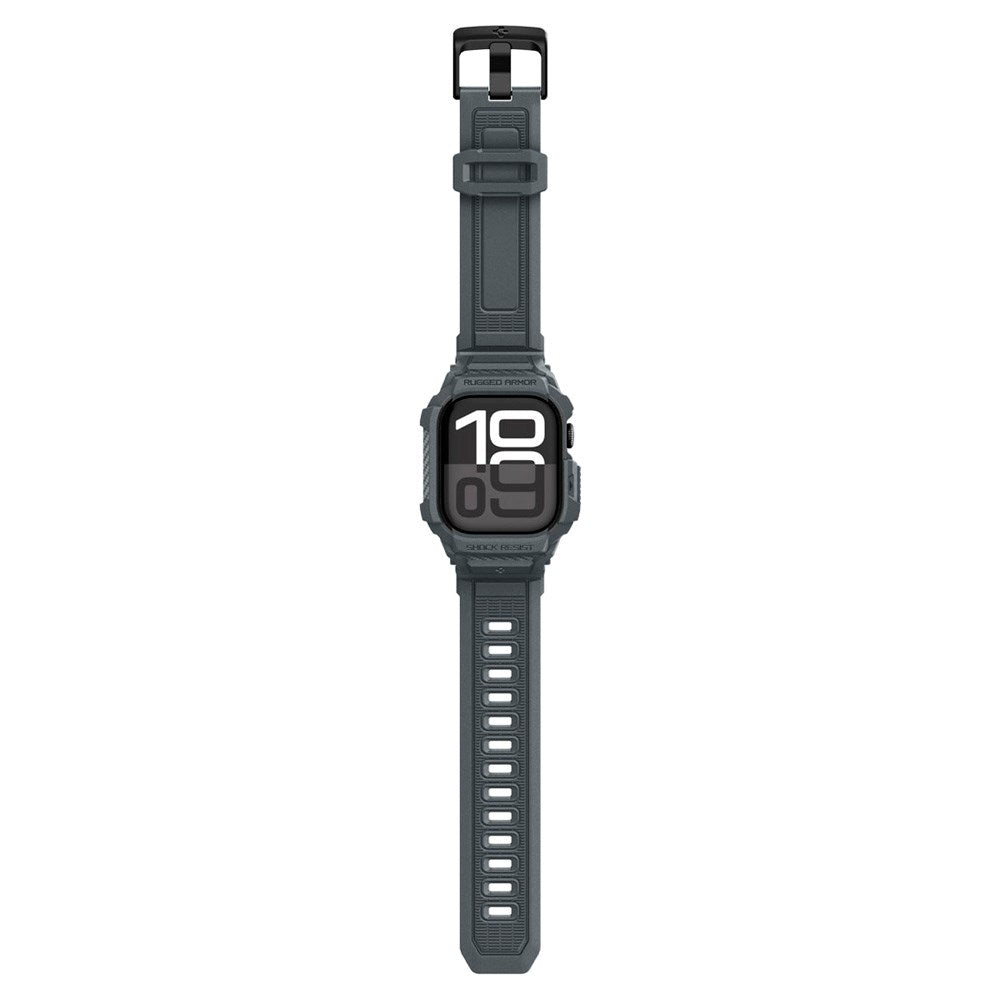 Apple Watch 11 (46mm) Spigen Rugged Armor Pro 2 Cover m. Rem - Grå