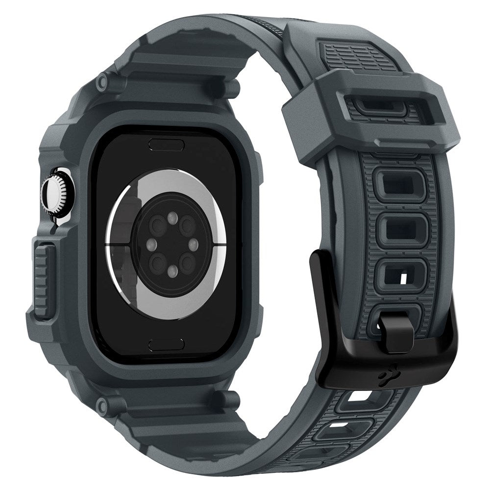 Apple Watch 11 (46mm) Spigen Rugged Armor Pro 2 Cover m. Rem - Grå
