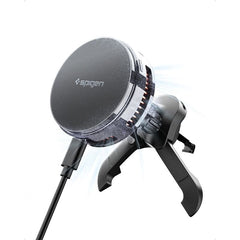 Spigen Essential Mobilholder til Bil m. Trådløs Opladning - Ventilationsanlæg - Sort