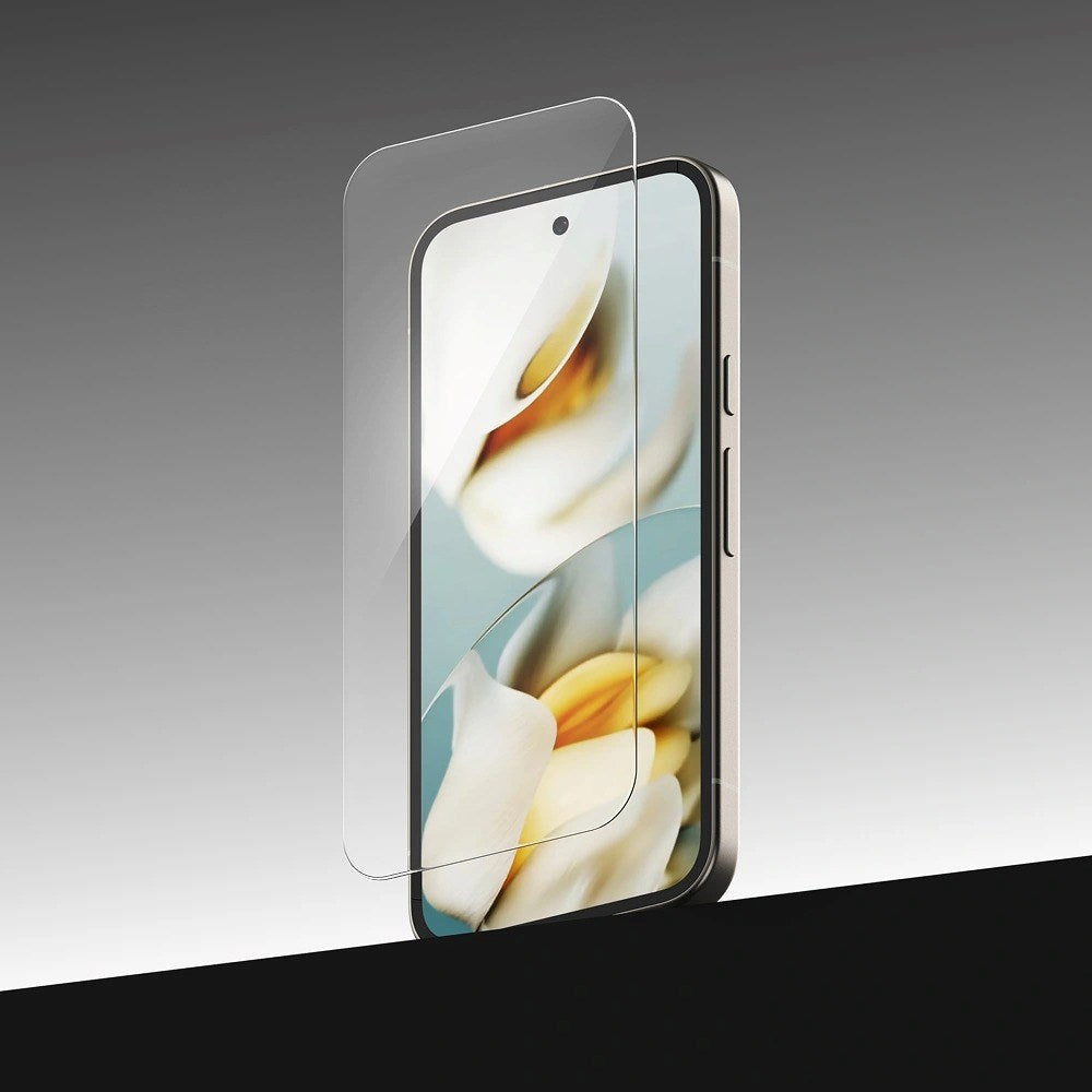Ringke Google Pixel 9a Easy Slide Hærdet Glas Skærmbeskyttelse - 2 Stk. – Gennemsigtig