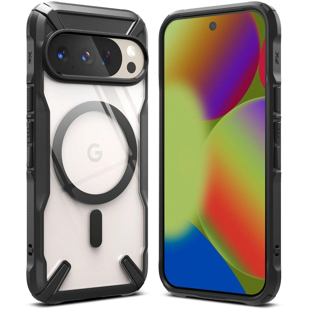 Google Pixel 10 / 10 Pro Ringke Fusion X Cover - MagSafe Kompatibel - Sort / Gennemsigtig