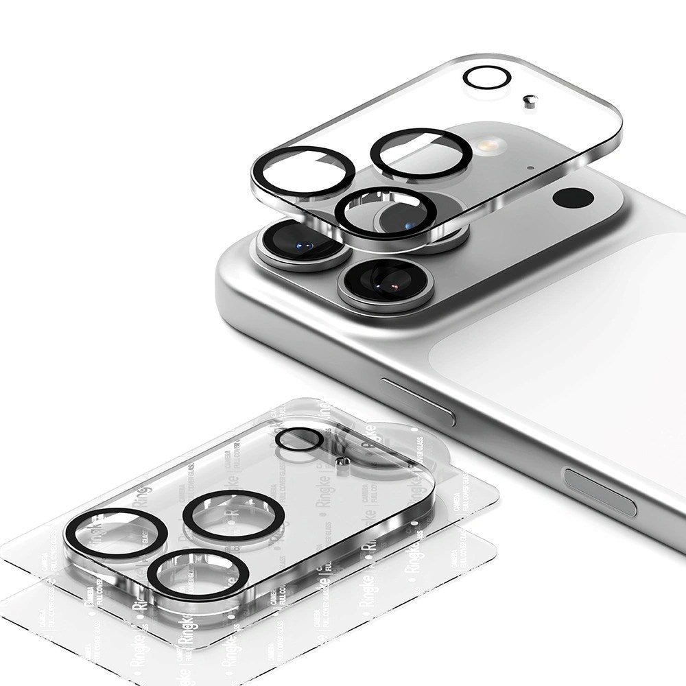 iPhone 17 Pro Max Ringke Kameralinse Beskyttelsesglas - 2 stk. - Gennemsigtig / Sort