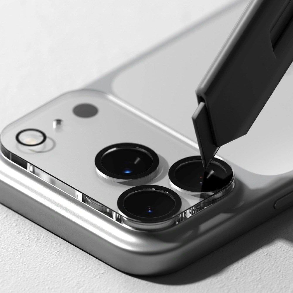 iPhone 17 Pro Max Ringke Kameralinse Beskyttelsesglas - 2 stk. - Gennemsigtig / Sort