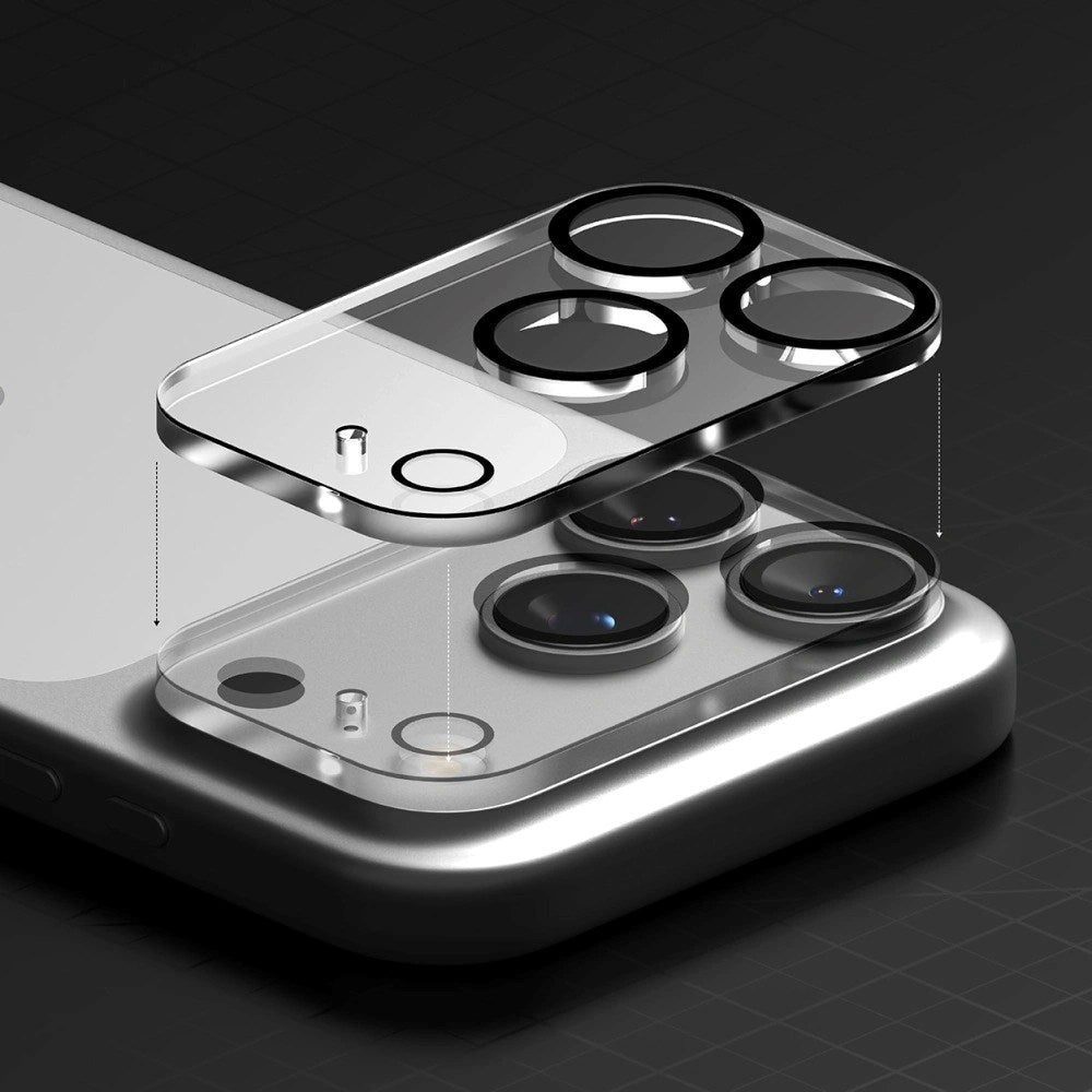 iPhone 17 Pro Max Ringke Kameralinse Beskyttelsesglas - 2 stk. - Gennemsigtig / Sort