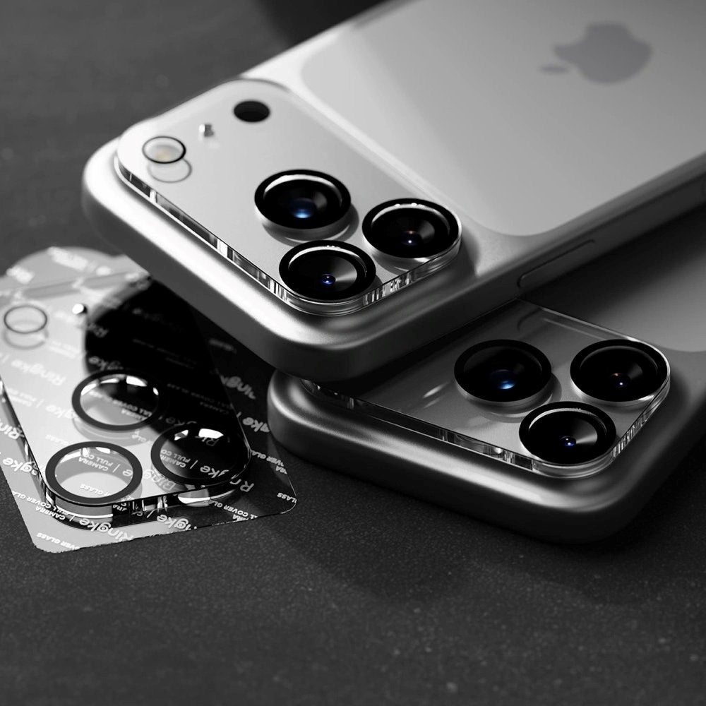 iPhone 17 Pro Max Ringke Kameralinse Beskyttelsesglas - 2 stk. - Gennemsigtig / Sort