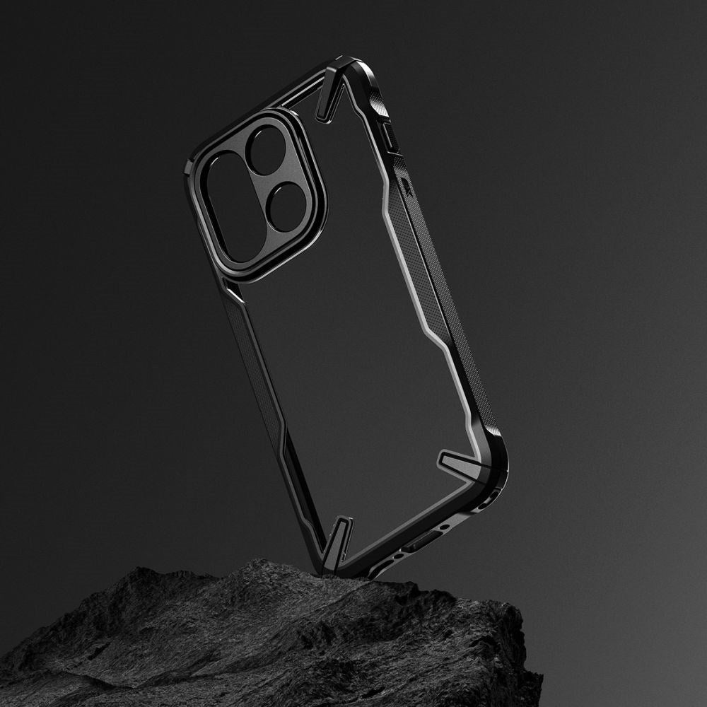 OnePlus 15 Ringke Fusion X Cover - Gennemsigtig / Sort