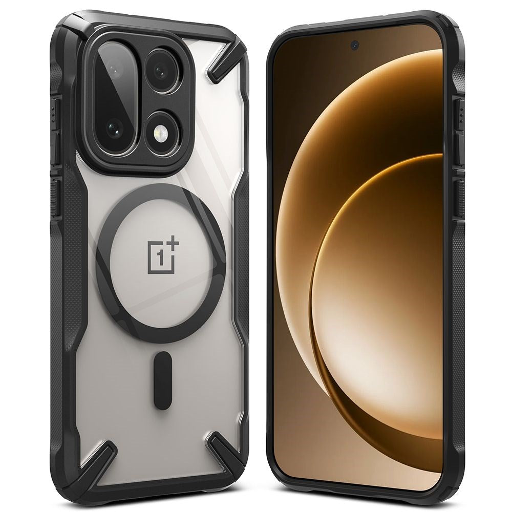 OnePlus 15 Ringke Fusion X Cover - MagSafe Kompatibel - Sort / Gennemsigtig