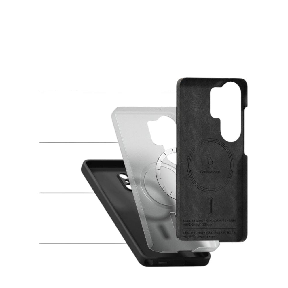 Samsung Galaxy S26 Ultra Ringke Silikone Cover - MagSafe Kompatibel - Sort