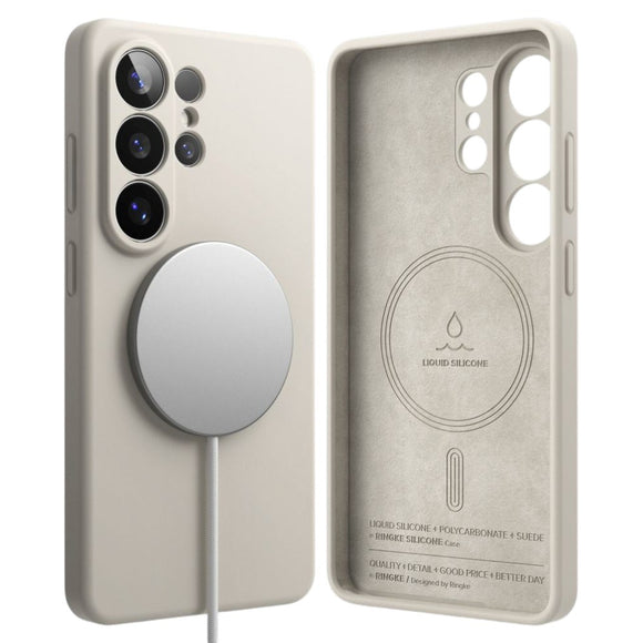 Samsung Galaxy S26 Ultra Ringke Silikone Cover - MagSafe Kompatibel - Beige