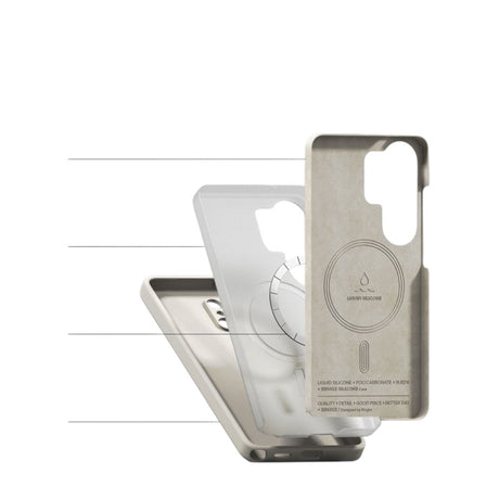 Samsung Galaxy S26 Ultra Ringke Silikone Cover - MagSafe Kompatibel - Beige