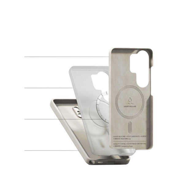Samsung Galaxy S26 Ultra Ringke Silikone Cover - MagSafe Kompatibel - Beige