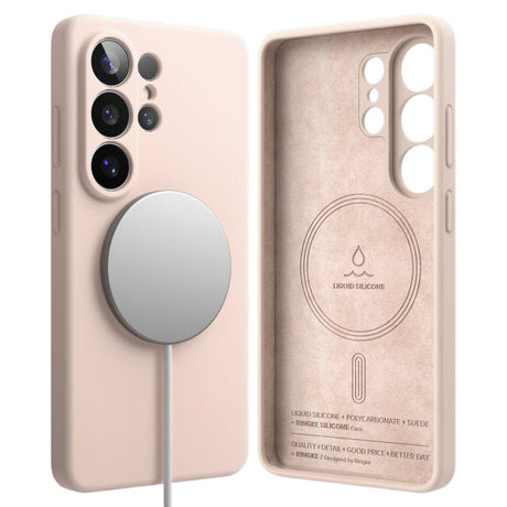 Samsung Galaxy S26 Ultra Ringke Silikone Cover - MagSafe Kompatibel - Lyserød