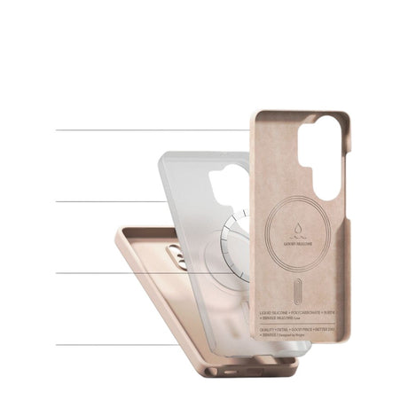 Samsung Galaxy S26 Ultra Ringke Silikone Cover - MagSafe Kompatibel - Lyserød