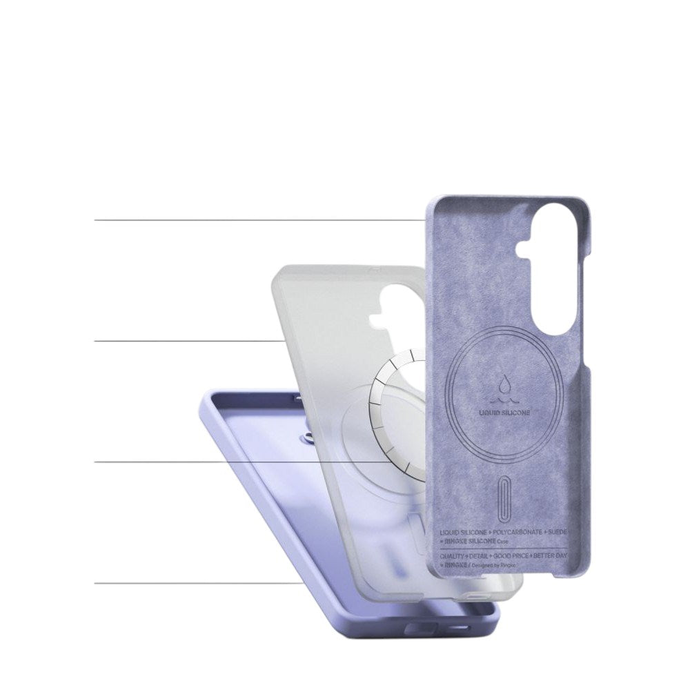 Samsung Galaxy S26 Ringke Silikone Cover - MagSafe Kompatibel - Lilla