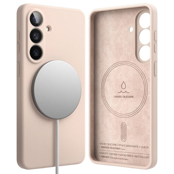Samsung Galaxy S26 Ringke Silikone Cover - MagSafe Kompatibel - Lyserød