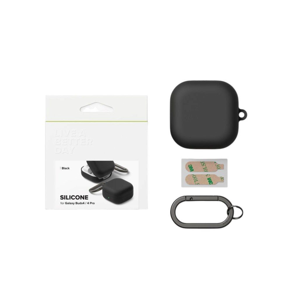 Samsung Galaxy Buds 4 / 4 Pro Ringke Silikone Cover - Sort