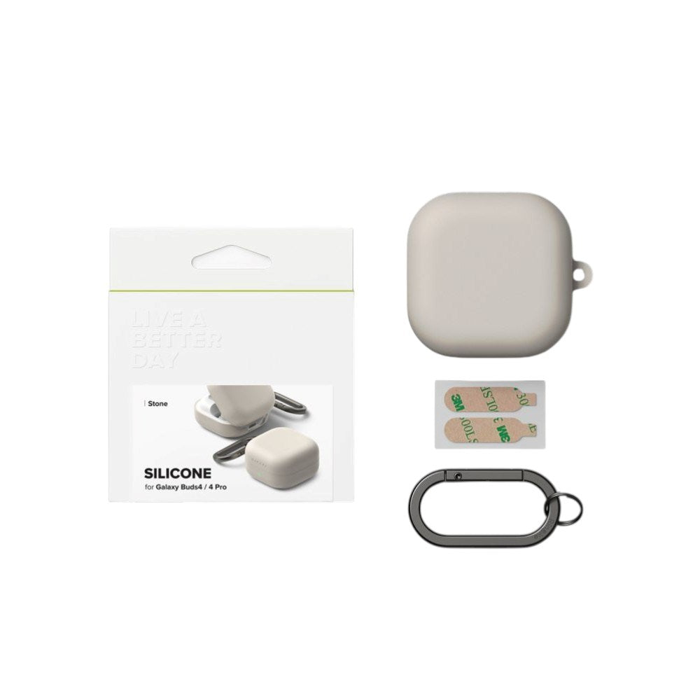 Samsung Galaxy Buds 4 / 4 Pro Ringke Silikone Cover - Beige