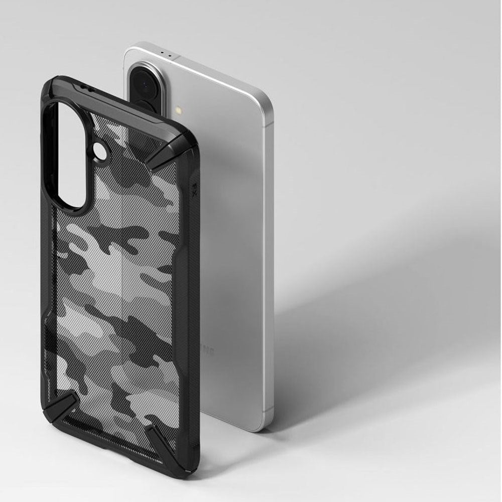 Samsung Galaxy A57 Ringke Fusion X Cover - Sort Camouflage