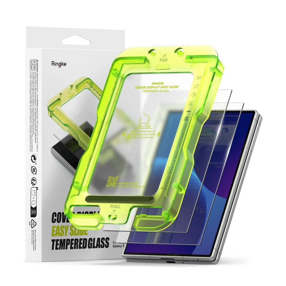 Samsung Galaxy Z Fold8 Ringke Cover Display Easy Slide Beskyttelsesglas m. Monteringsramme - 2 stk - Gennemsigtig
