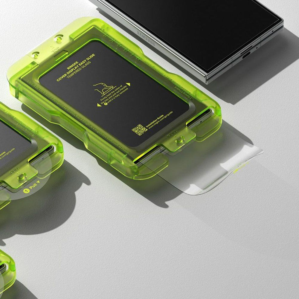 Samsung Galaxy Z Fold8 Ringke Cover Display Easy Slide Beskyttelsesglas m. Monteringsramme - 2 stk - Gennemsigtig