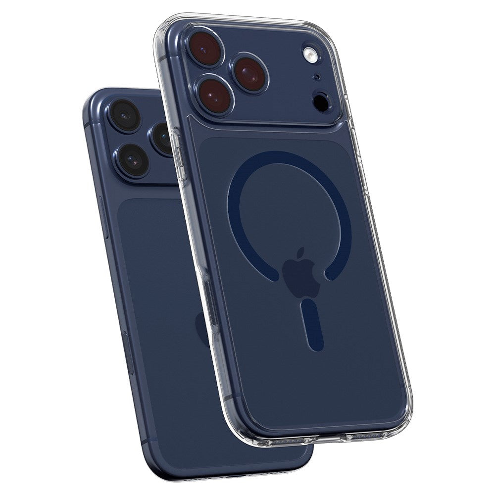 iPhone 17 Pro Max Spigen Ultra Hybrid Cover - MagSafe Kompatibel - Gennemsigtig / Blå