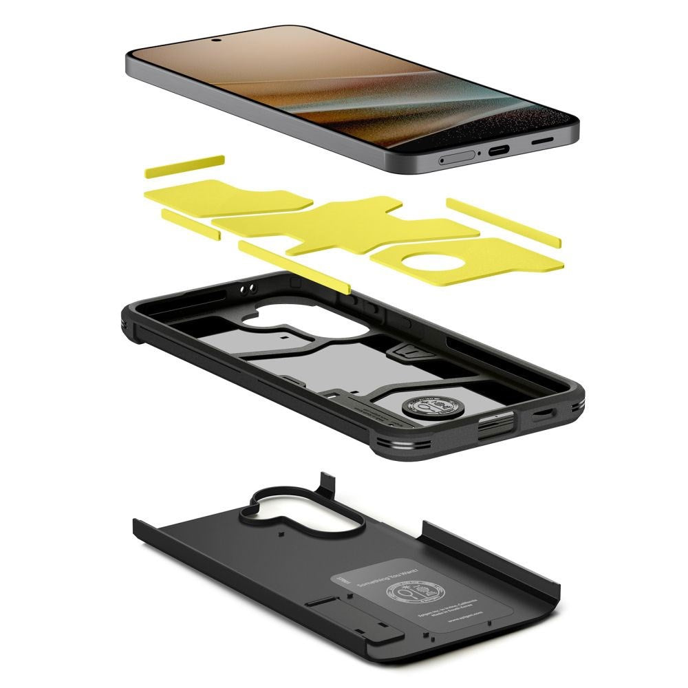 Samsung Galaxy A57 Spigen Tough Armor T Cover m. Kickstand - Sort