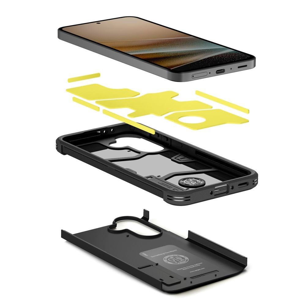 Samsung Galaxy A37 Spigen Tough Armor T Cover m. Kickstand - Sort