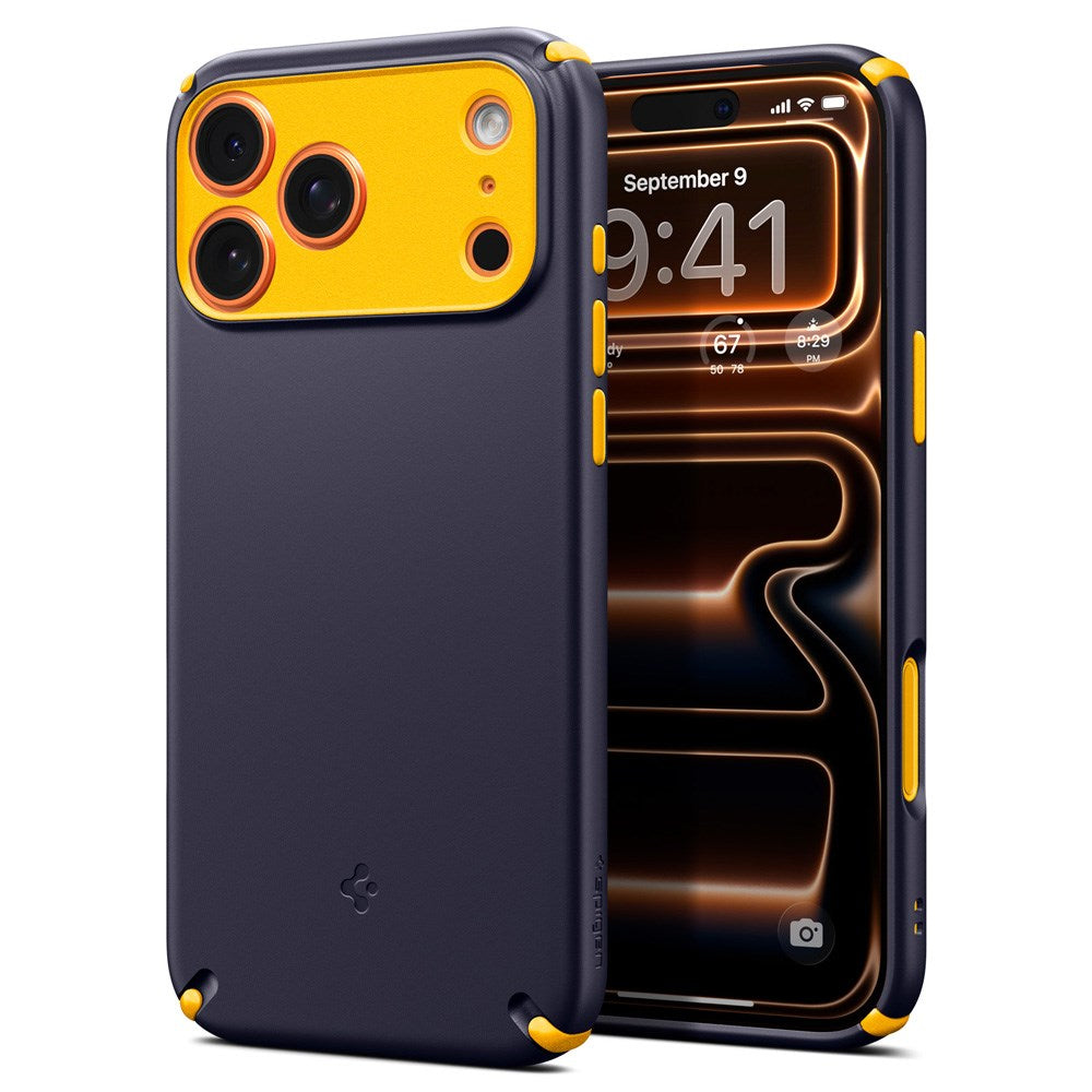 iPhone 17 Pro Spigen Nano Pop Hybrid Cover - MagSafe Kompatibel - Blå / Gul
