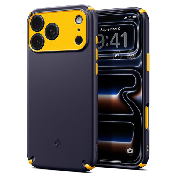 iPhone 17 Pro Spigen Nano Pop Hybrid Cover - MagSafe Kompatibel - Blå / Gul