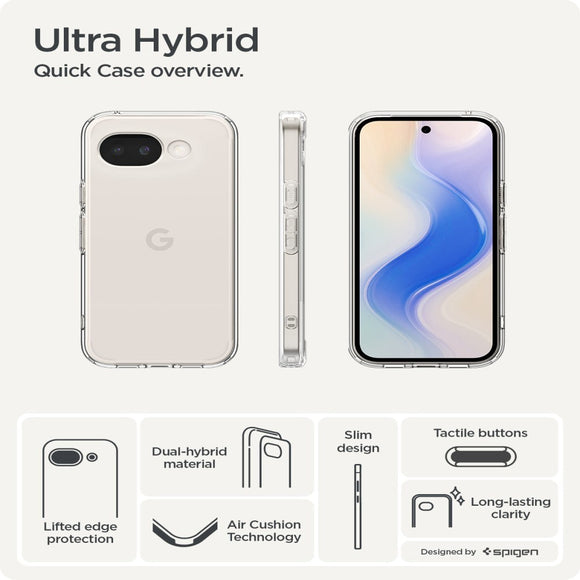 Google Pixel 10a Spigen Ultra Hybrid Cover - Gennemsigtig