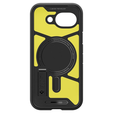 Google Pixel 10a Spigen Tough Armor Hybrid Cover m. Kickstand - MagSafe Kompatibel - Sort