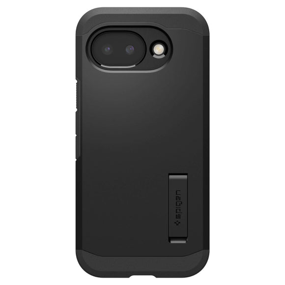 Google Pixel 10a Spigen Tough Armor Hybrid Cover m. Kickstand - MagSafe Kompatibel - Sort