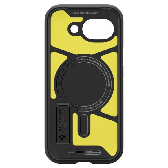 Google Pixel 10a Spigen Tough Armor Hybrid Cover m. Kickstand - MagSafe Kompatibel - Grøn