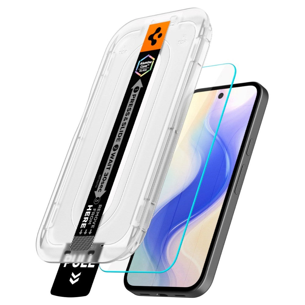 Google Pixel 10a Spigen Glass tR EZ Fit Pro Skærmbeskyttelsesglas - 2 stk - Gennemsigtig